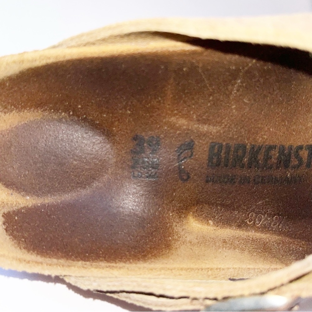 BIRKENSTOCK Gizeh Washed Metallic Sea Copper Size 39 Summer Beach Travel Casual - Picture 9 of 9